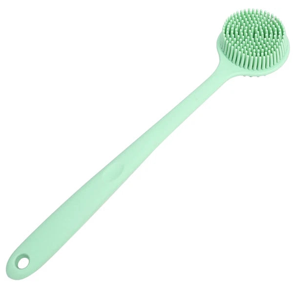 Silicone Bath Brush With Handle Multifunctional Double-sided Skin Scrubber