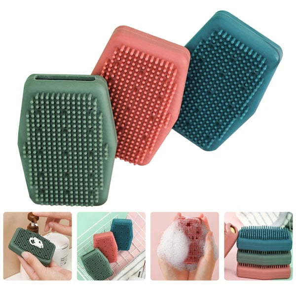 3 Pcs Bath Brushes Cleaning Scrubber Bath Massage Exfoliator