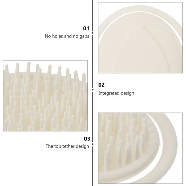 Bathing Hair Brush Newborn Child Handheld Infants Shower Silicone Baby