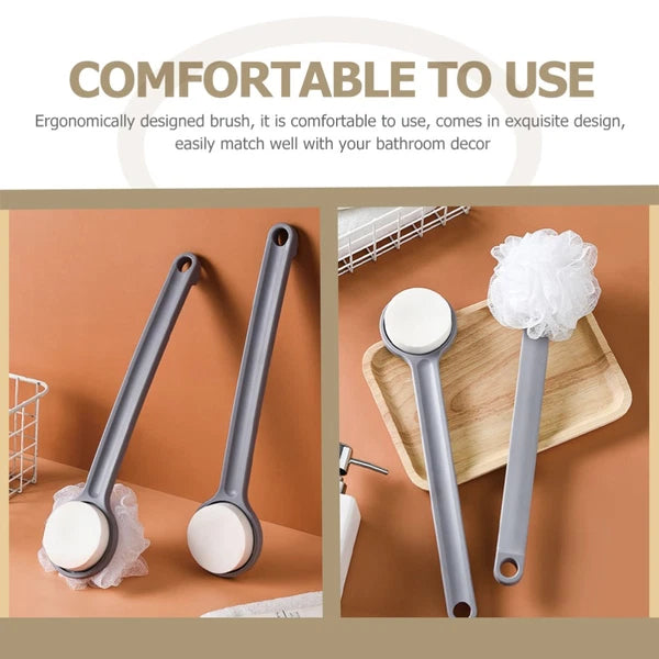 Bath Ball Brush Child Back Scrubber for Shower Exfoliating with Handles
