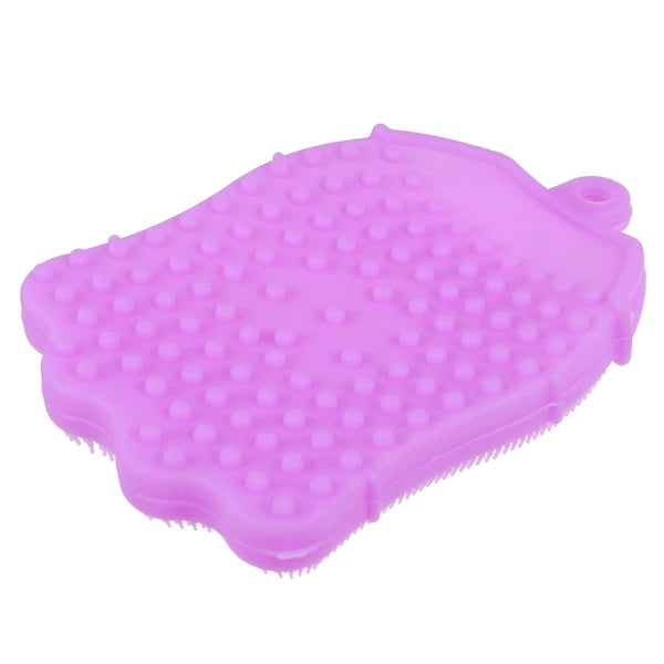 Silicone Hair Shampoo Child Baby Bath Brush Shower with Dispenser