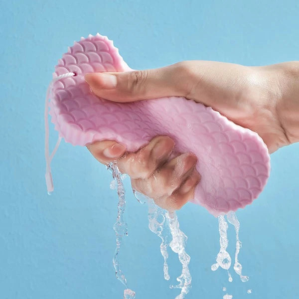 Exfoliating Ultra Soft Bath Body Shower Sponge Skin Friendly Massage Spa Brush