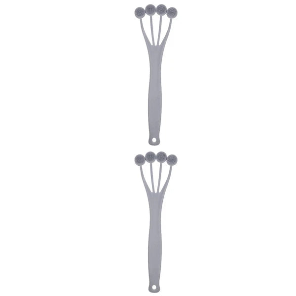 2 Pieces Exfoliating Bath Brush Cleaning Massage Back for Shower