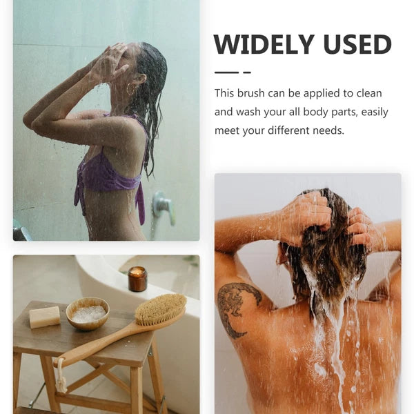 Bath Brush Scrubber for Body Exfoliating Loofah Skin Back Shower