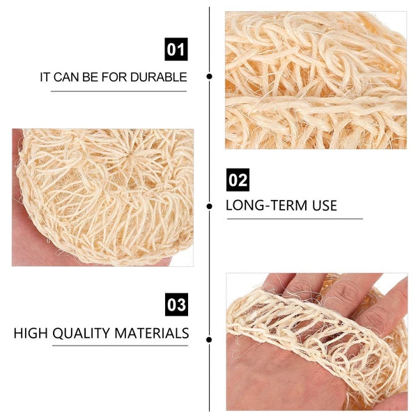 2 Pcs Sisal Bath Brush Mother Man Accessories Men Body Scrubber Shower