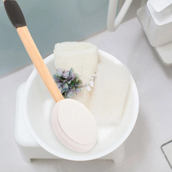 Anti-slip Bath Brush Set Man Miss Cream Back Applicator Moisturizer