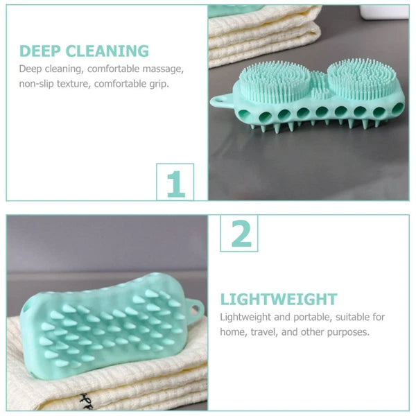 2 Pcs Shampoo Brush Massager Bath Brushes Baby Tool