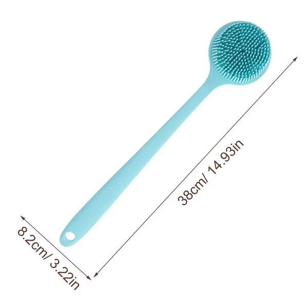 Long Handle Bath Brush Silicone Body Scrubber Exfoliator Brushes Elderly