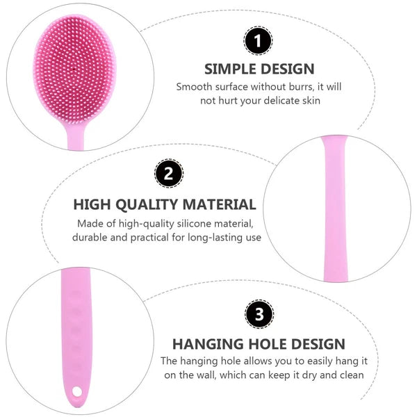 2 Pieces Bath Brush Shower Scrubber for Bathing Supplies