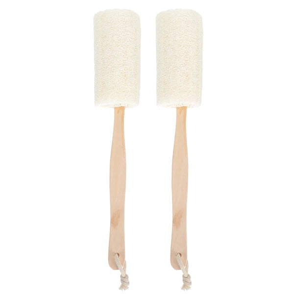 2 Pcs Loofah Bath Brush Exfoliating Sponge Man Shower Skin Cleaning Exfoliator