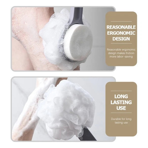 Set of 4 Bath Ball Brush Child Back Scrubber Exfoliating with Handles