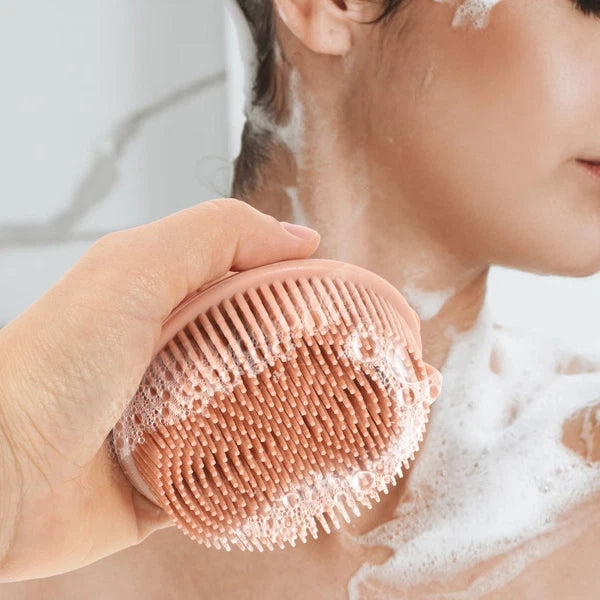 Bath Brush Exfoliating for Body Soft Silicone Scrubber
