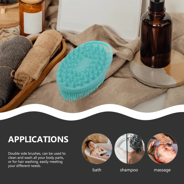 2 Pcs Bath Brush Soft Body Scrubber Man Skin Exfoliator Exfoliating Back