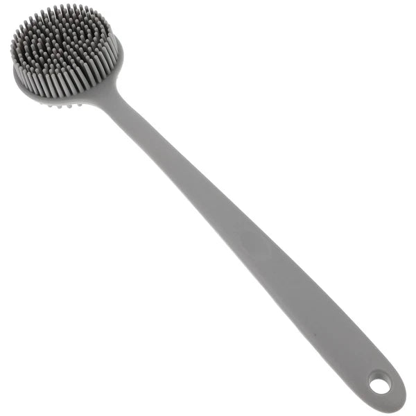 Silicone Bath Brush Man Body Scrubber Back for Shower Long Handle