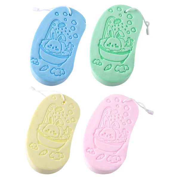 4 Pcs Bath Sponge Child Shower Loofah Sponges for Children Soft Baby Brush