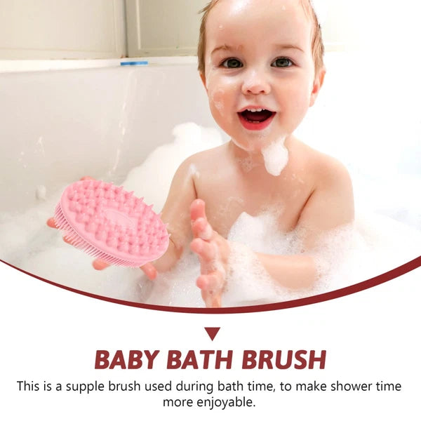 5 Count Silicone Bath Brush Man Child Baby Shampoo Brushes for Shower