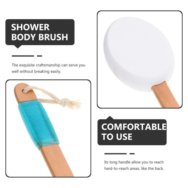Bath Brush Scrubber for Body Exfoliating Loofah Skin Back Shower