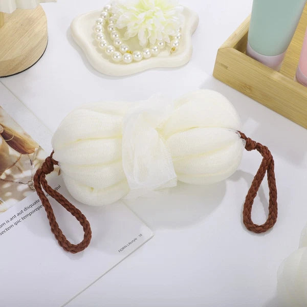 2 Pcs Bath Ball Loofah Exfoliating Sponge Brush Scrubber Body