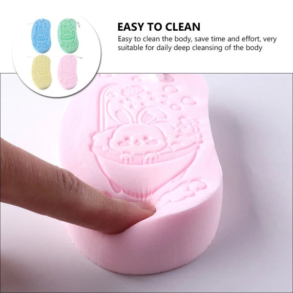 4 Pcs Bath Sponge Child Shower Loofah Sponges for Children Soft Baby Brush