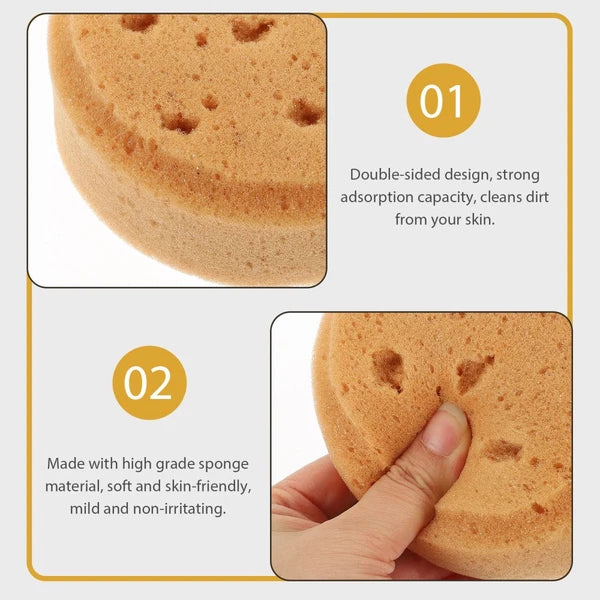 4 Pcs Bath Sponge Scrubbing Sponges Exfoliating Shower Scrubber for Body