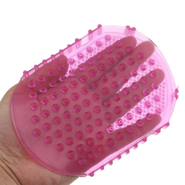 Couple Bath Anti Cellulite Body Massager Silicon Brush Glove Scrub Shower 3Color