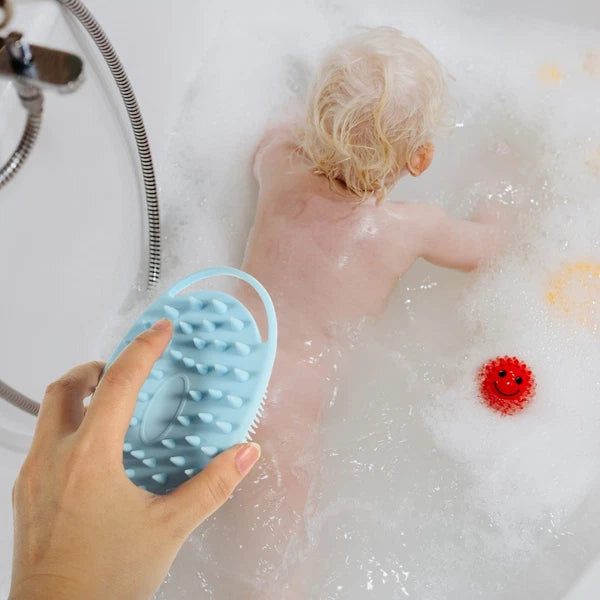 Bath Child Bathing Scrubber Double-sided Silicone Cleaning