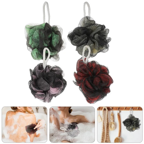 4 Pcs Back Shower Multi-functional Exfoliating Bath Brush