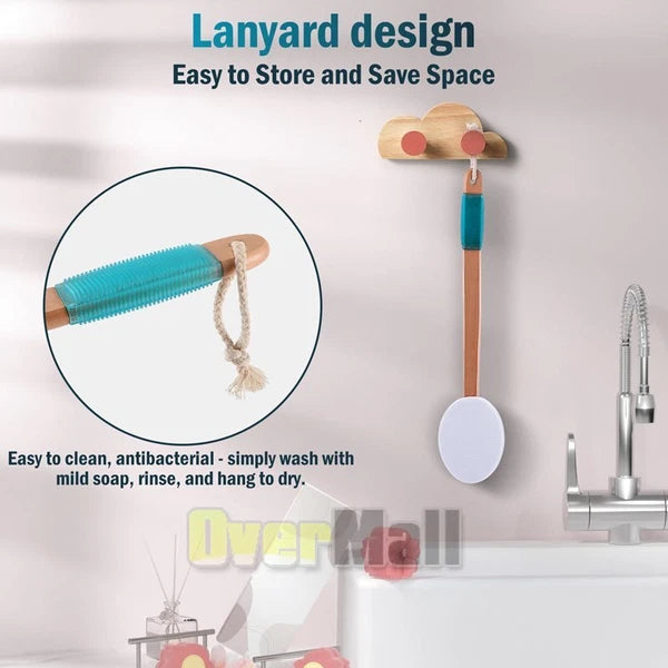 17.5in Long Handle Lotion Applicator Brush for Your Back Fits Tanning Skin Cream