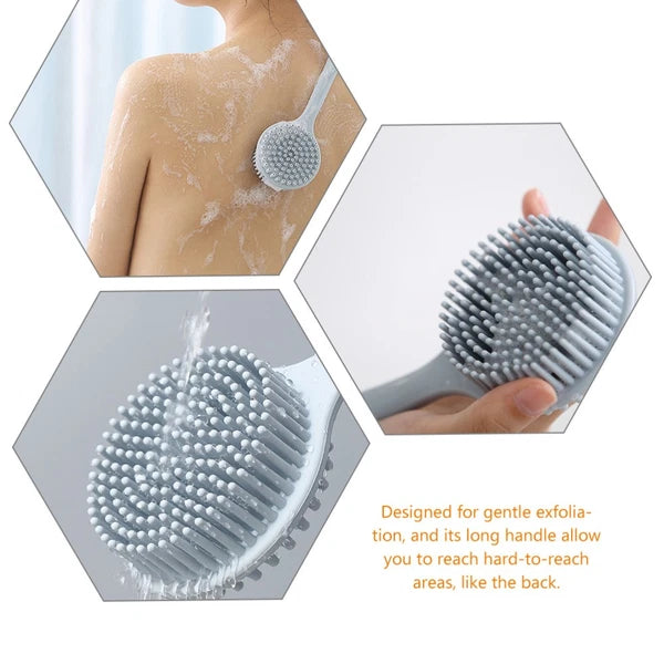 Bath Brush Man Exfoliating Back Scrubber for Shower Skin Exfoliator