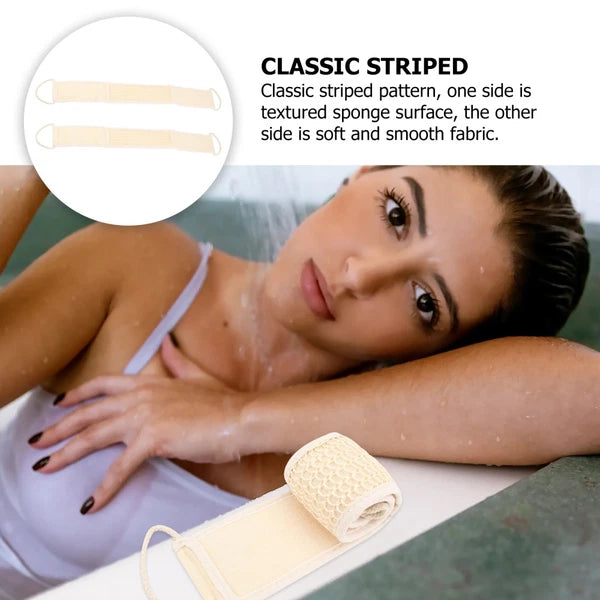 2 Pcs Shower Strap Shower Brush Bath Pouf Shower Puff Shower Loofah