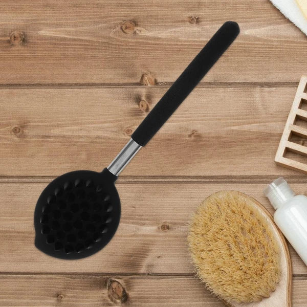 Silicone Bath Brush Back Scrubbing Shower Man Scrubber for Bathroom Body