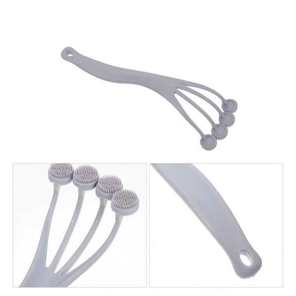 2 Pieces Exfoliating Bath Brush Cleaning Massage Back for Shower