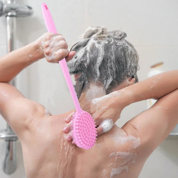 2 Pieces Bath Brush Shower Scrubber for Bathing Supplies