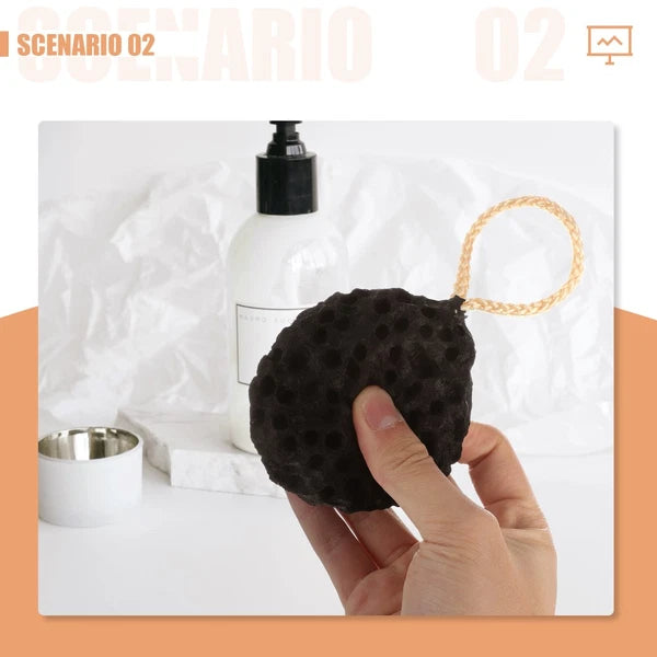 2 PCS Sponge Bath Wipe Exfoliating Shower Body Scrubber