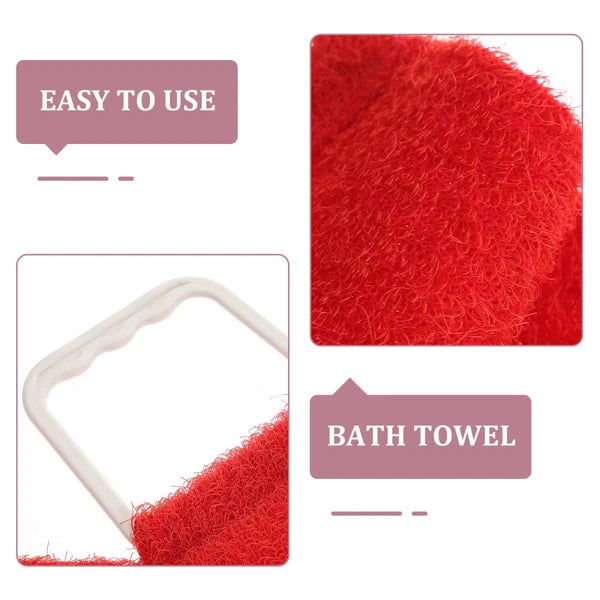 2 Pack Bath Towel Exfoliating Back Shower Man Miss Scrubber Brush