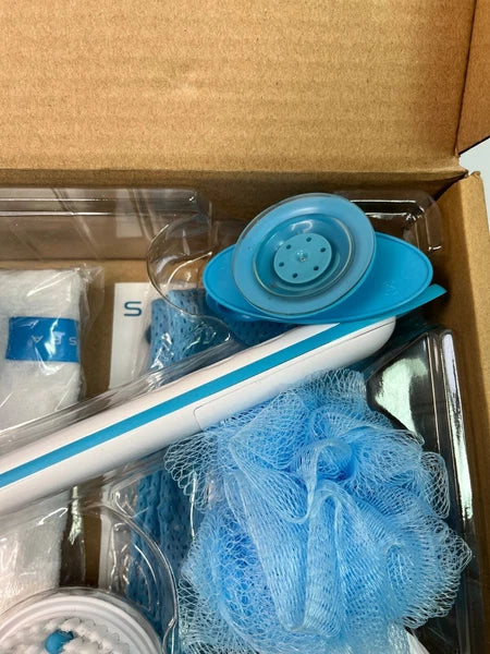 NEW Spin Spa Body Brush And Facial Deluxe Exfoliating Kit Attachments  NEW