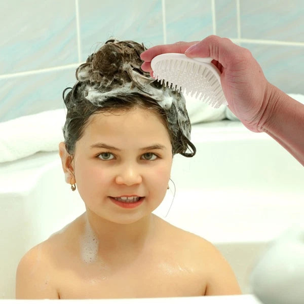 Bathing Hair Brush Newborn Child Handheld Infants Shower Silicone Baby