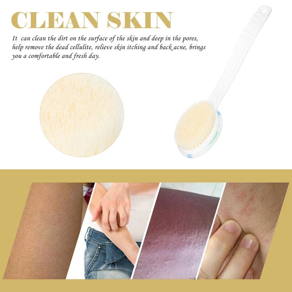1PC Shower Body Exfoliating Brush Long Handle Bath Brush Bath Scrubber