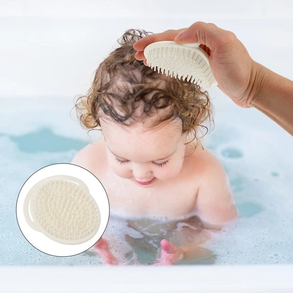 Bathing Hair Brush Newborn Child Handheld Infants Shower Silicone Baby