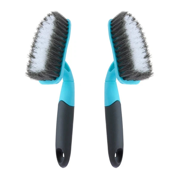 2-pack Brush Long Handle Shower Scrub For Cleaning With Medium Firm Bathroom