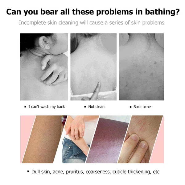 2 Count Back Scrub Brush Miss Man Bathroom Scrubber Body Cleansing