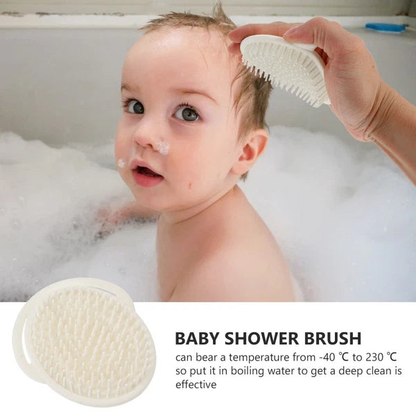Bathing Hair Brush Newborn Child Handheld Infants Shower Silicone Baby