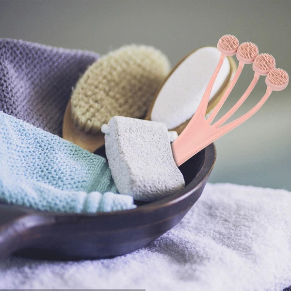 2 Pieces Exfoliating Bath Brush Back Scrubber Body for Shower Tool