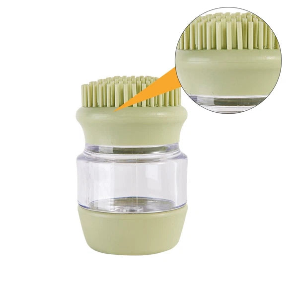 Cat and Dog Silicone Bath Brush Scrubber Shampoo Dispenser for Pet Grooming