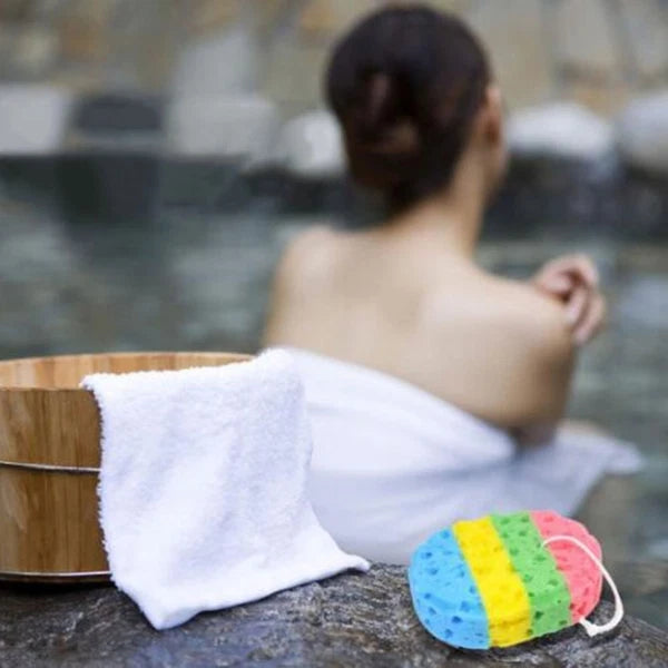 2 Pcs Seaweed Bath Sponge Miss Sponges Exfoliating for Shower Body Wash