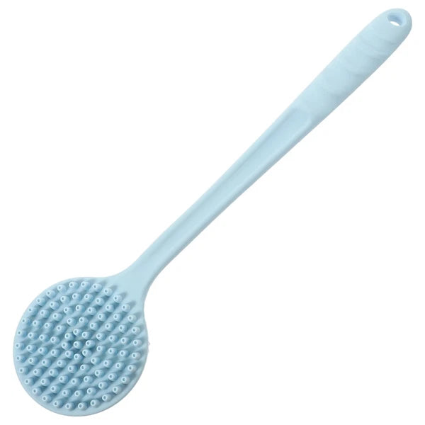 Silicone Bath Brush Man Back Cleaning Scrubber Shower Backbrush for Long Handle