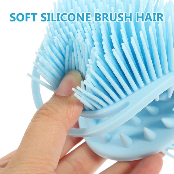 Bath Child Bathing Scrubber Double-sided Silicone Cleaning