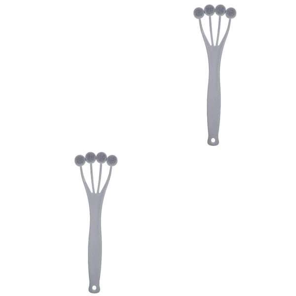 2 Count Exfoliating Bath Brush Shower Back Scrubbing with Handle