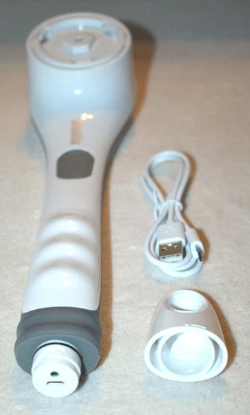 Blushly Rechargeable Exfoliating Body Brush: 6 Heads, 14"  Perfect for Showering