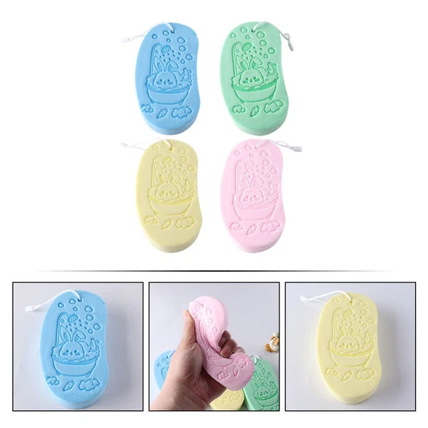 4 Pcs Bath Sponge Child Shower Loofah Sponges for Children Soft Baby Brush